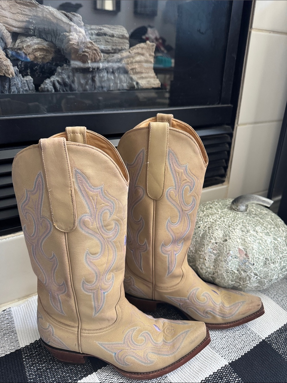 Old Gringo Women’s Embroidered Leather Cowboy Boots sz 7 B